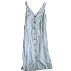 NWT Forever 21 Chambray Sleeveless Dress